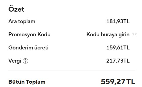 Satıcı 181 TL kazanıyor , ürün satıyor.

Kargocu159 TL alıyor , ürün gönderiyor.

Devlet 217 TL alıyor , hiçbir şey yapmıyor.