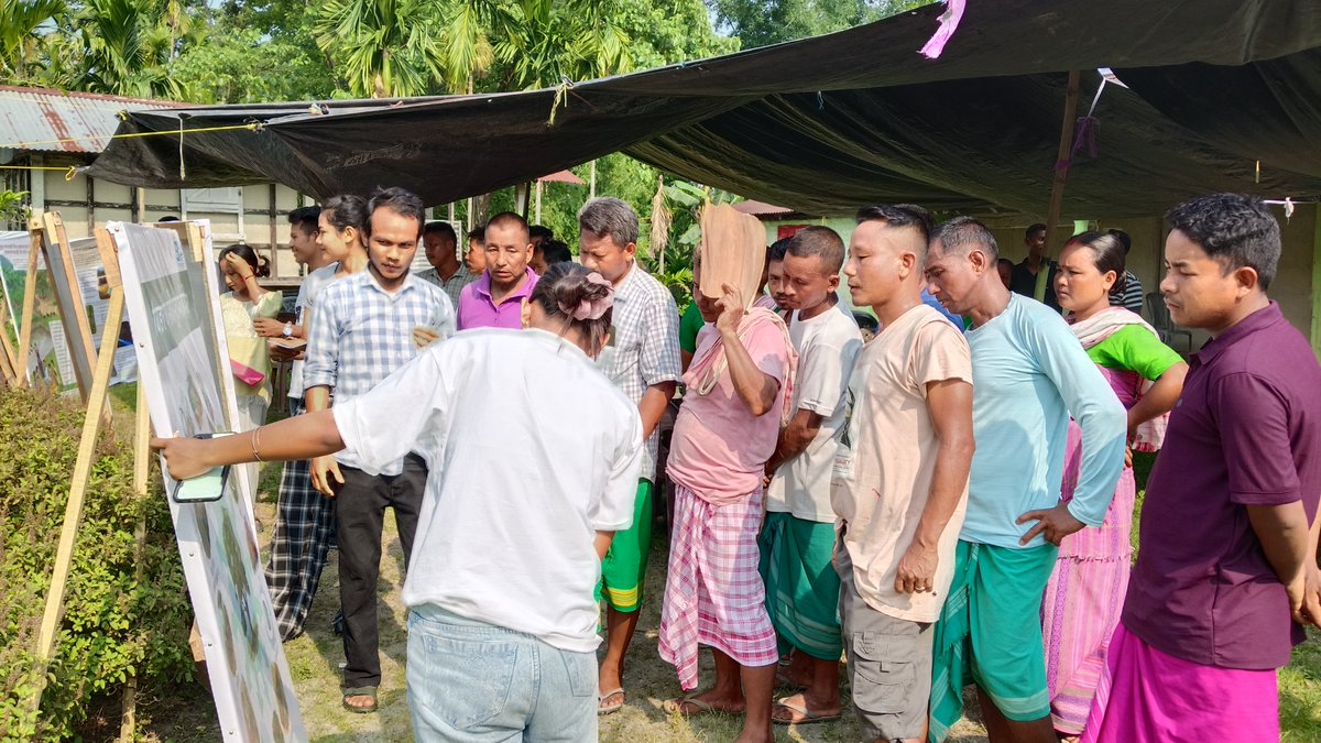 Aaranyak in collab with the village committees and local youth groups, organised a series of awareness programmes on #NaturalResourceManagement for the community partners in Manas Landscape as part of our conservation education initiative in the landscape. #Assam #NRM