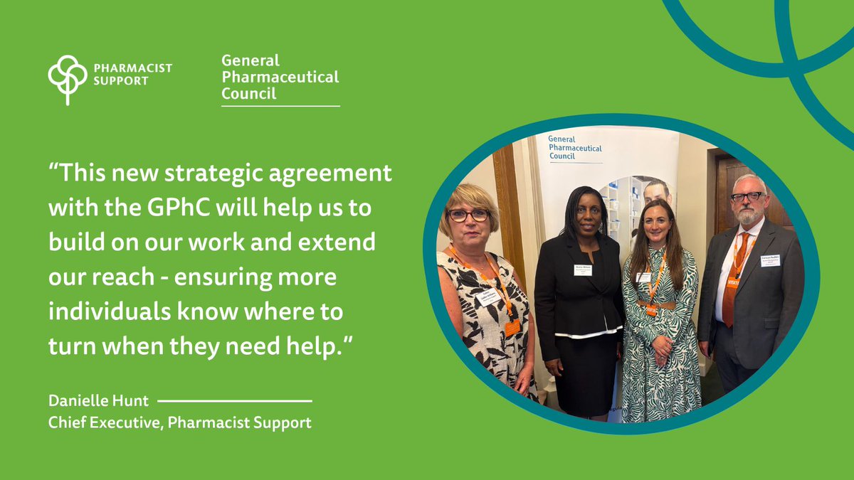 We’re delighted to announce that the General Pharmaceutical Council has officially joined us as a valued charity supporter as we work together towards the joint goal of a happier and well-supported profession. 

Read all about it on our website ➡️ buff.ly/qaDwvgg