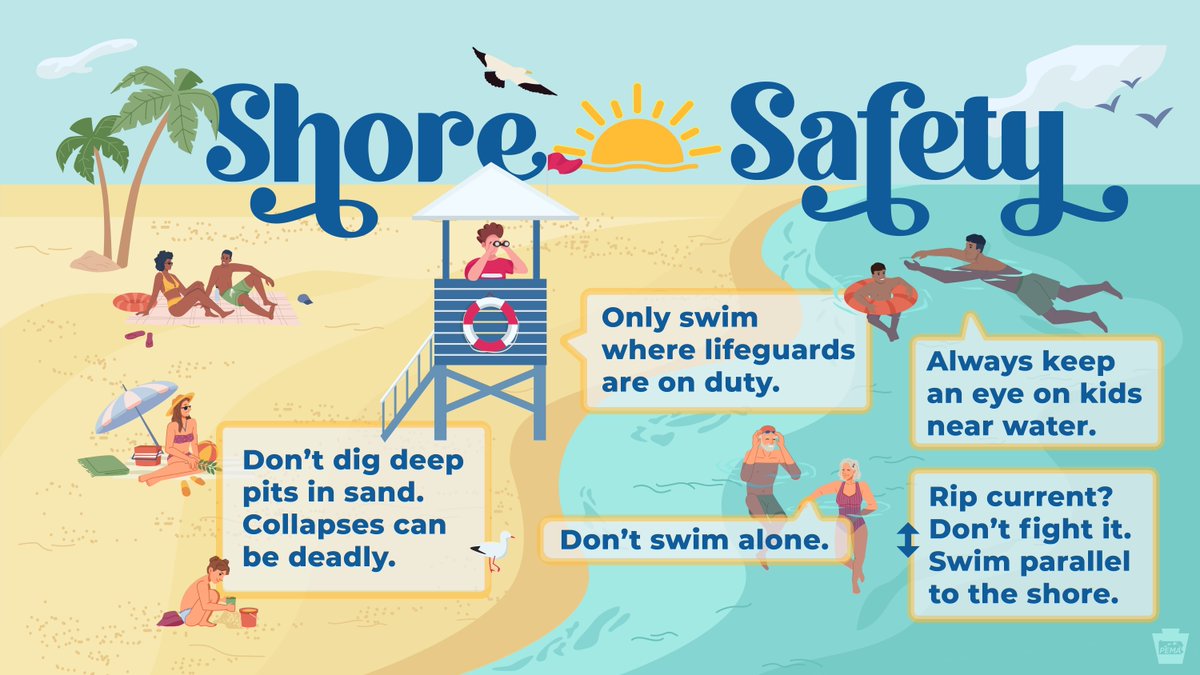 Make safety a shore thing this summer. 🏖️😎