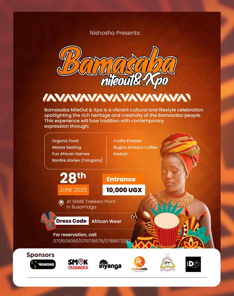 *📢Ad*

*#BamasabaNiteOut&amp;Expo*
📅 28. 06. 25

📍 Smak Trekkers

Don't dare miss Organic food, malwa seating, fun African games, stories, etc! 
Just secure your ka 10k and join the nite of enjoyment.
 *#BamasabaNiteOutAndExpo*