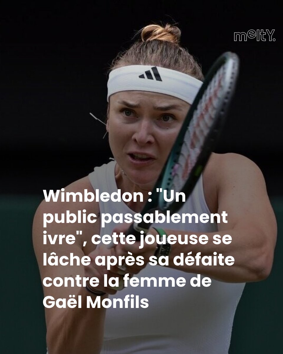 À Wimbledon, cette joueuse de tennis n’a pas hésité à atomiser le public après sa défaite contre Elina Svitolina, l’épouse du Français Gaël Monfils.
➡️ l.melty.fr/erk