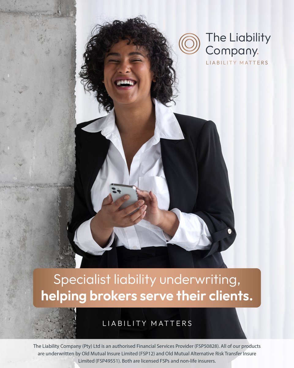 theliabilityco's tweet image. Who is The Liability Company? 💡
We’re a boutique, specialist underwriting management agency that partners exclusively with licensed insurance brokers to offer tailored liability solutions.
#Insurance #SouthAfrica