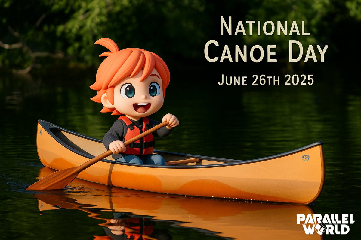🛶 *June 26 – Canoe Day*

*Eva paddled in circles for 45 minutes. Called it “guided meditation.” 🛶*
Join the *Vibes Check* poll in Discord and react to ride the ticket wave!
🌊 Paddle into peace and prizes.
shorturl.at/iG5rH