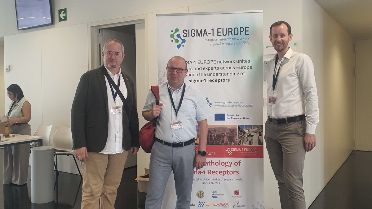 Sigma1Europe's tweet photo. 🔬 Day 1 of the 5th European Symposium of the Sigma1 Receptors in Granada kicked off yesterday with inspiring talks and great energy!

Be part of this vibrant community exploring the Sigma-1 receptors field 🧬

📸 Highlights below!

#SIGMA1EUROPE #COSTAction #Granada https://t.co/evowFXQQFu