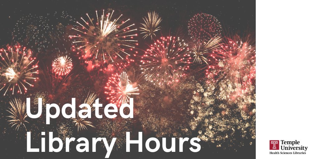 Now on BlueSky -- Temple Health Sciences Libraries tweet media