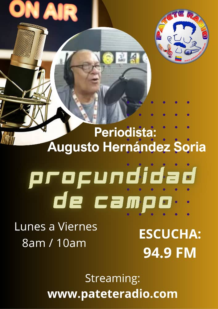 RichardArteaga's tweet photo. 📻🎧📡  En minutos estaré como invitado en el programa"Profundidad de Campo"  a través de PATETE RADIO 94.9 FM de 8 a 10 AM #Barcelona #Anzoategui https://t.co/QUZBqSkjXp