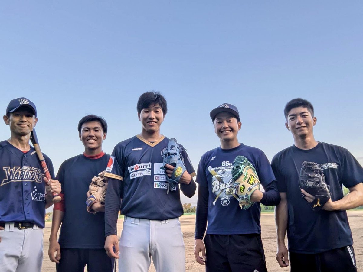 awjs_baseball's tweet photo. 今日の練習後の選手たち⚾️

#島内博史 
#守優人
#藤本颯太
#柳川真利 
#土岐隼人 

@東浦サンパーク https://t.co/yoOFKDAL88