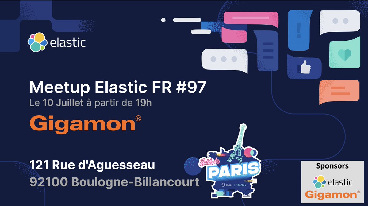 Elastic FR (@elasticfr) on Twitter photo 📣 Pour notre meetup 97, <a href="/gigamon/">Gigamon</a> nous ouvre ses portes pour à la fois accueillir la communauté mais également nous parler de la puissance de leur pipeline Deep Observability associé avec Elastic #SIEM.
📆 RDV le 10 Juillet !
🔗 meetup.com/fr-FR/elasticf…
#Security #o11y 📣 Pour notre meetup 97, <a href="/gigamon/">Gigamon</a> nous ouvre ses portes pour à la fois accueillir la communauté mais également nous parler de la puissance de leur pipeline Deep Observability associé avec Elastic #SIEM.
📆 RDV le 10 Juillet !
🔗 meetup.com/fr-FR/elasticf…
#Security #o11y