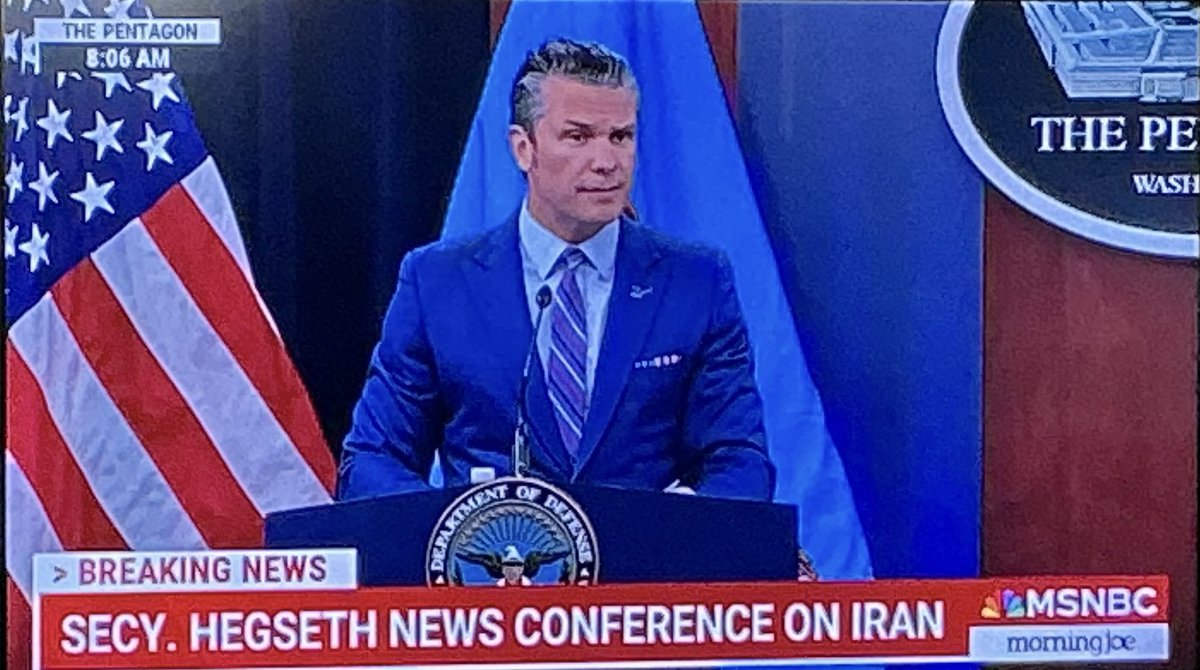 SkeeterBombay's tweet image. Someone said Pete Hegseth was holding a press conference right now. But when I forced myself to tune in I didn’t hear a United States Sec. of Defense.
All I heard was some whiny high school jock listing the grievances against the prom queen who turned him down for a date.