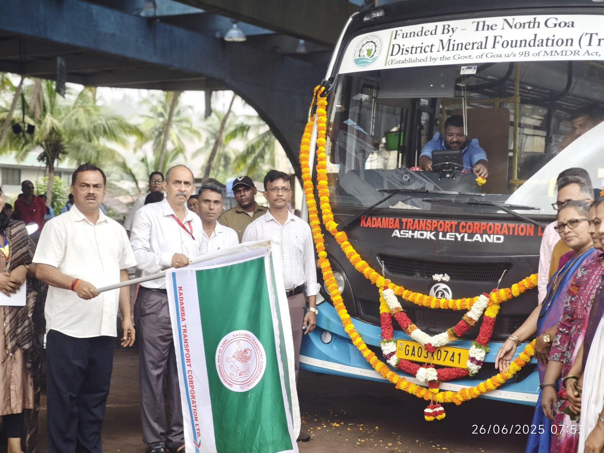 Nilkant Halarnkar (@nilkanthalarnk1) on Twitter photo Was pleased to flag off the KTC bus which have been procured under The North Goa District Mineral foundation Trust which will be beneficial to the people of my constituency for their travel needs. Our Govt is constantly initiating new initiatives for the benefit of the public. Was pleased to flag off the KTC bus which have been procured under The North Goa District Mineral foundation Trust which will be beneficial to the people of my constituency for their travel needs. Our Govt is constantly initiating new initiatives for the benefit of the public.