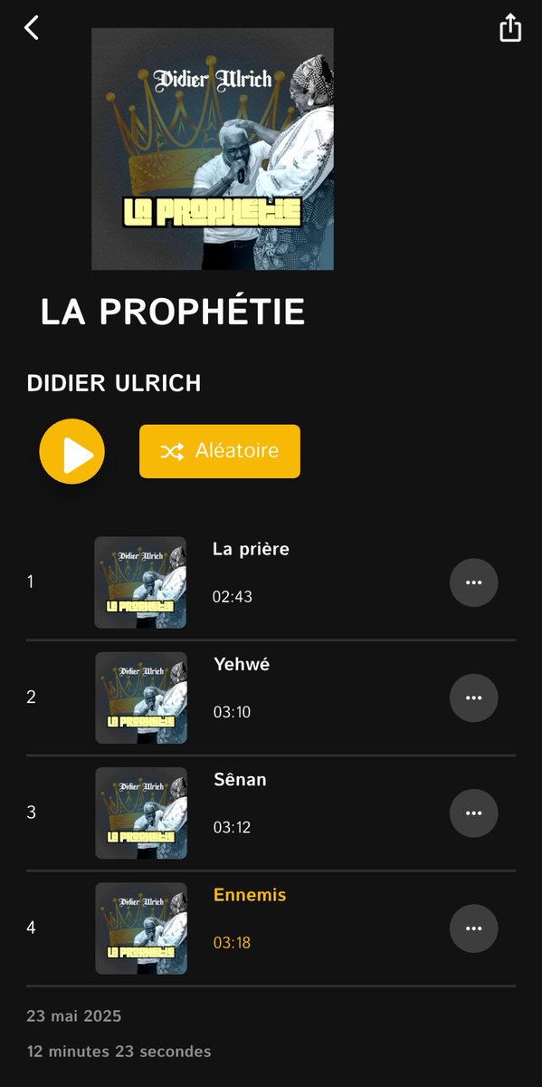 [ON STREAMING - PROJECT]

➕ L’ENFANT PRODIGE - Mr Yann

➕ LA PROPHÉTIE - Didier Ulrich

Active maintenant un abonnement pour profiter pleinement du catalogue de DS
🔗 dingastream.page.link/js81

#musique #wasexo #streaming #dingastream