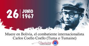Evocamos a Carlos Coello, "Tuma", ejemplo de fidelidad al Che y la Revolución, en el aniversario de su muerte en la guerrilla en Bolivia. El Che lo consideraba un hijo: eso lo resume todo. #CubaViveEnSuHistoria