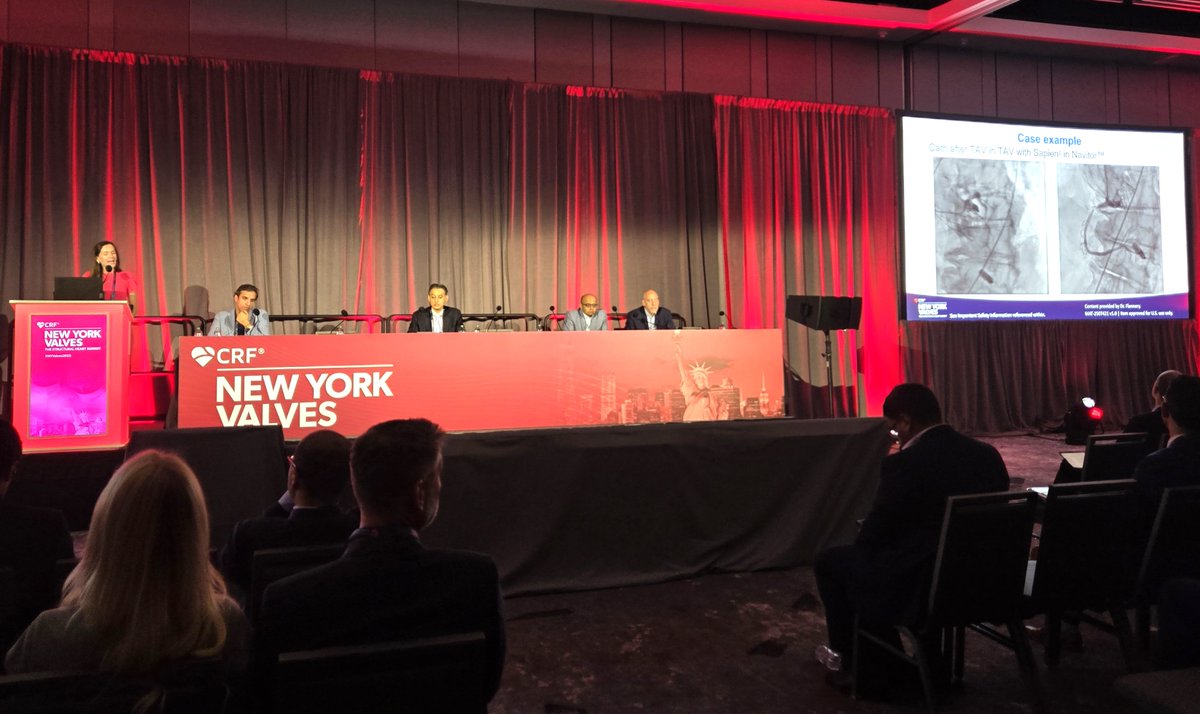 Abbott Cardiovascular (@abbottcardio) on Twitter photo Great turnout at our #NYValves2025 TAVI symposium!
Drs. Rishi Puri, <a href="/lflanflan/">Laura Flannery, MD</a>, <a href="/SachinGoelMD/">Sachin Goel</a>, @jm_ricciardi and <a href="/SanonSaurabh/">Saurabh Sanon</a> highlighted clinical strategies to enhance #TAVI outcomes in patients with small annuli.
Learn more about our #Navitor TAVI System: Great turnout at our #NYValves2025 TAVI symposium!
Drs. Rishi Puri, <a href="/lflanflan/">Laura Flannery, MD</a>, <a href="/SachinGoelMD/">Sachin Goel</a>, @jm_ricciardi and <a href="/SanonSaurabh/">Saurabh Sanon</a> highlighted clinical strategies to enhance #TAVI outcomes in patients with small annuli.
Learn more about our #Navitor TAVI System: