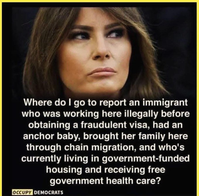 Newsweek: Melania Trump's immigration history came under fire during a heated congressional hearing yesterday.  Jasmine Crockett questioned how the former model qualified for a visa typically reserved for individuals with "extraordinary ability."

Exactly!
#TrumpIsUnfitForOffice