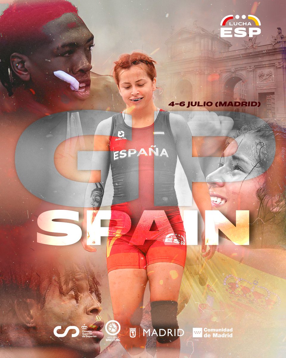 Del 4️⃣ al 6️⃣ de julio #LuchaESP organiza la XXIII edición del GP de #España de Luchas Olímpicas 🤼‍♂️ en #Madrid, cita incluida en el calendario de la <a href="/wrestling/">United World Wrestling</a> 

+ 2️⃣0️⃣0️⃣ deportistas 
3️⃣7️⃣ países 
4️⃣3️⃣ españoles 🇪🇸

➡️ Info en acortar.link/fOUMHk
📺 Youtube <a href="/scorizer/">Scorizer ©</a>