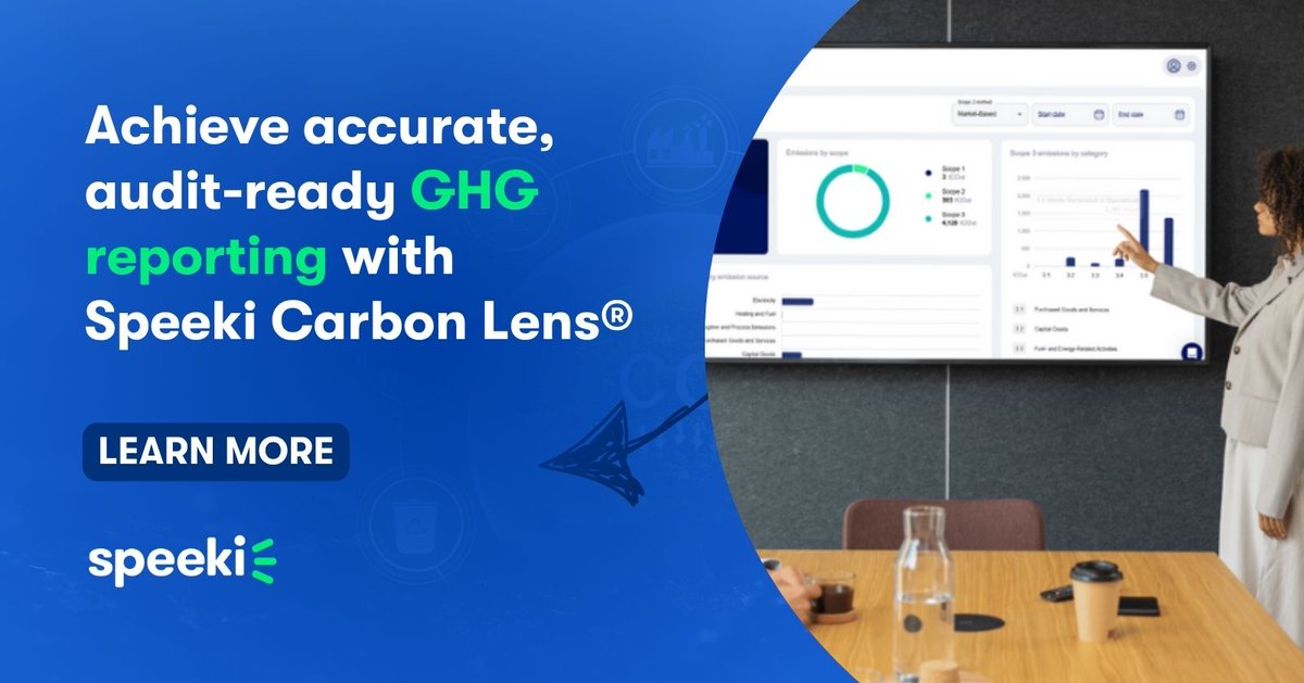As #GHG reporting requirements tighten, speed and structure matter. Speeki Carbon Lens® helps you streamline #carbon emissions reporting and align with frameworks like CSRD and IFRS S2. Learn more here: speeki.com/en-US/software…