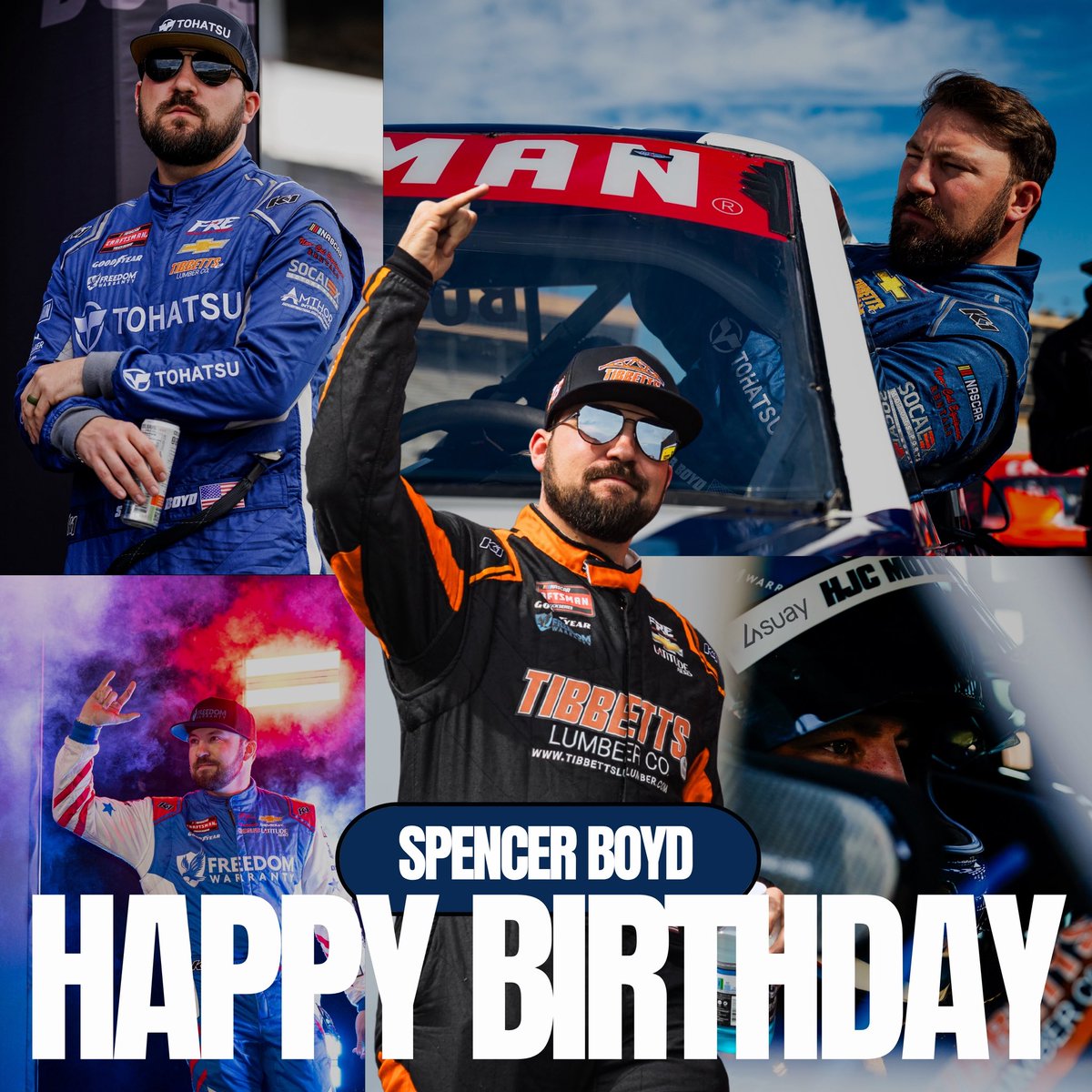 Freedom Racing Enterprises (@freedomracing76) on Twitter photo It’s race week AND <a href="/SpencerBoyd/">Spencer Boyd</a> birthday? Sounds like a double celebration to us. 🎉 Help us in wishing him a Happy Birthday! 🎂 It’s race week AND <a href="/SpencerBoyd/">Spencer Boyd</a> birthday? Sounds like a double celebration to us. 🎉 Help us in wishing him a Happy Birthday! 🎂