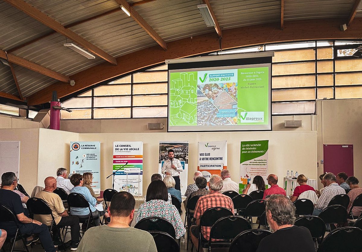 JBHamonic's tweet image. #5ans ✅
2020-2025. 5 années d’engagement au service des Villepreusiens pour améliorer leur quotidien. 
Hier, avec les élus, malgré la chaleur et les pluies torrentielles, nous avons présenté notre rapport d’activité.
Ce bilan, c’est celui de toutes les forces vives locales 🤝👏