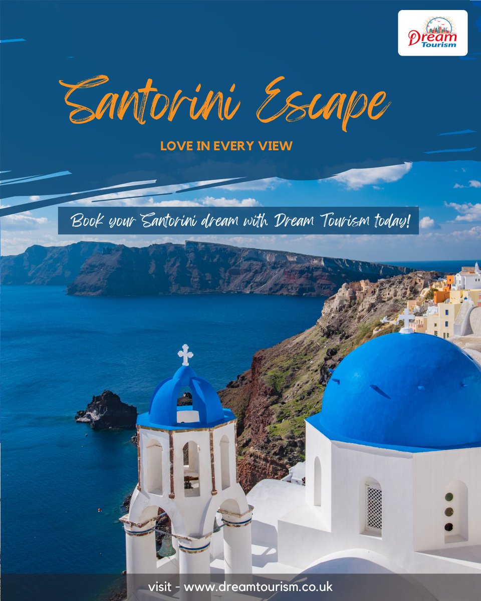 dreamtourismuk's tweet image. Every corner of Santorini tells a quiet love story. Explore the whitewashed villages, take in the sea views, and discover the beauty of travel made personal.

Plan your trip with Dream Tourism UK: dreamtourism.co.uk

#SantoriniEscape #DreamTourismUK #GreeceGetaway