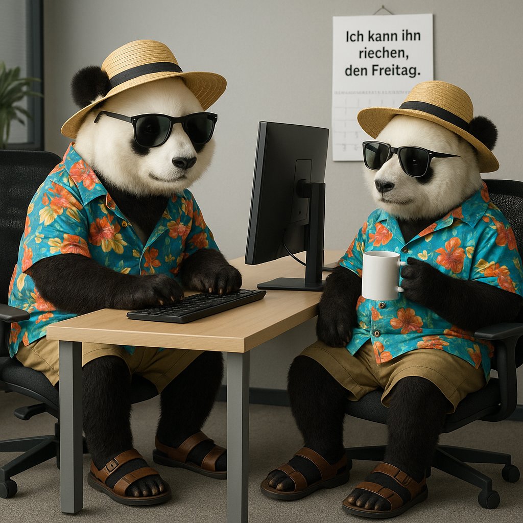 Ganz überraschen kam mich mein Zwillingsbruder <a href="/istdochechtegal/">yerg</a> heute im Büro besuchen.