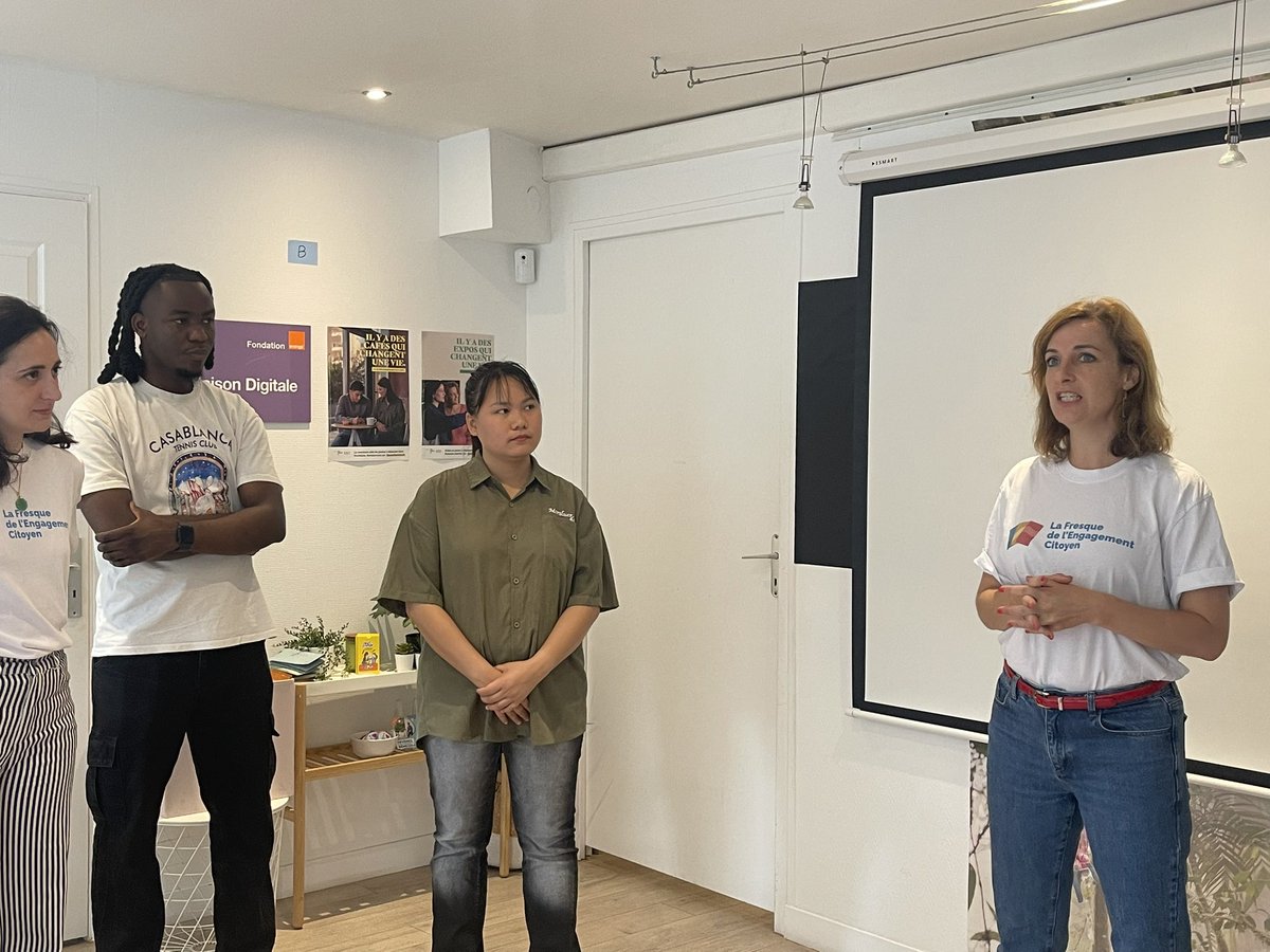 Diane LARUE-NICOUE (@dnicoue) on Twitter photo Ce matin, atelier fresque de l’engagement citoyen conçu par Parrains par Mille. Une réflexion pour s’engager individuellement ou au sein de son entreprise autour des Objectifs de Développement Durable.
Une #MaisonDigitale de la <a href="/FondationOrange/">FondationOrange</a> Ce matin, atelier fresque de l’engagement citoyen conçu par Parrains par Mille. Une réflexion pour s’engager individuellement ou au sein de son entreprise autour des Objectifs de Développement Durable.
Une #MaisonDigitale de la <a href="/FondationOrange/">FondationOrange</a>