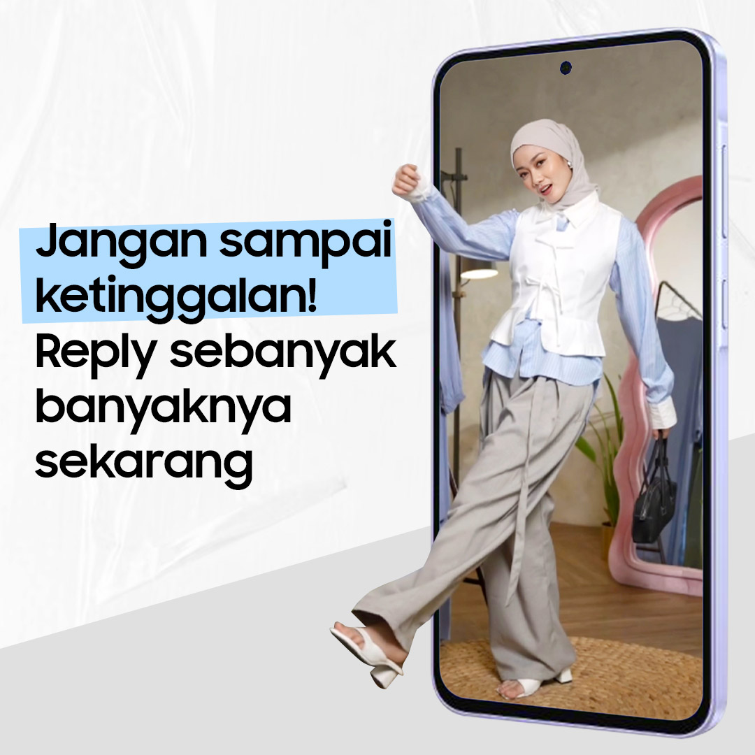 🚨 REPLY &amp; WIN!🚨

Reply fitur #GalaxyA36 5G apa yang bikin konten Andini Ajeng makin Awesome? ✨

Reply jawaban kamu sekarang!💸 10 orang beruntung akan dapatkan total hadiah Rp2.000.000!

Jangan sampe ketinggalan dan pake #AwesomeEveryday #GalaxyA36 5G. Cuma sampai 3 Juli