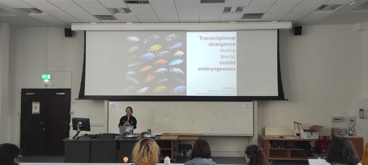 ericmiskalab's tweet image. This week, @UlrikaYuan and @PaulaMilro presented their exciting postdoctoral projects at the @CamBiochem Postdoc Symposium! It was an excellent couple of days of science, career development and networking! Huge thanks to the organisers from the biochemistry postdoc committee! 🙌