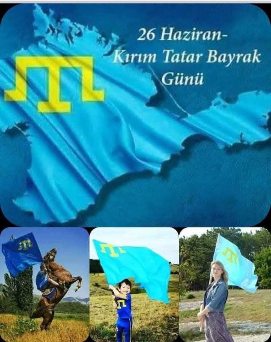 En kısa zamanda #Kırım semalarında dalgalanması dileğiyle; Millî Bayrak Günü kutlu olsun.