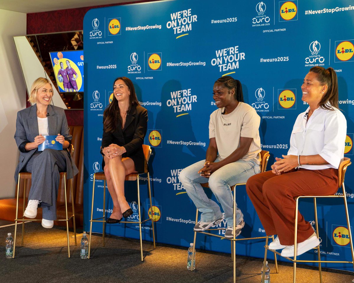 _tap23's tweet image. Great to see Kelly Cates hosting the ‘Fuel the Field’ panel for @LidlGB at Emirates Stadium. Leading an important conversation around nutrition and support in the women’s game as we look forward to the 2025 Women’s EUROs.
#WEURO2025 #KellyCates #TaP23