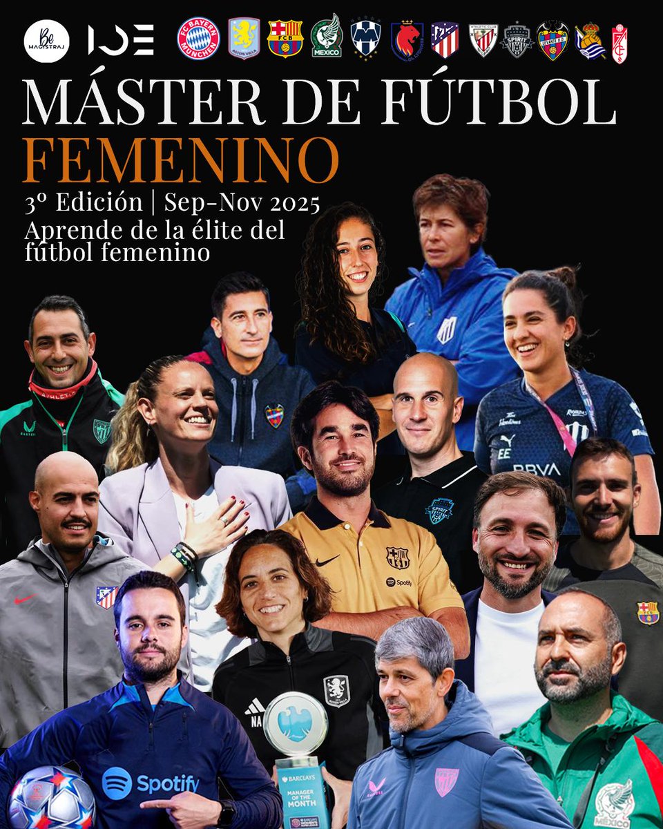 BeMagistral Football Education (@be_magistral) on Twitter photo 𝐌𝐀𝐒𝐓𝐄𝐑 𝐃𝐄 𝐅𝐔́𝐓𝐁𝐎𝐋 𝐅𝐄𝐌𝐄𝐍𝐈𝐍𝐎
‼️Vuelve la formación de fútbol femenino más prestigiosa en su 3ª Edición. Si ya trabajas en fútbol femenino o quieres dar tus primeros pasos en este apasionante mundo esto es para ti.
👉🏼ideuniversidad.com/futbol-femenin…
⬇️⬇️⬇️ 𝐌𝐀𝐒𝐓𝐄𝐑 𝐃𝐄 𝐅𝐔́𝐓𝐁𝐎𝐋 𝐅𝐄𝐌𝐄𝐍𝐈𝐍𝐎
‼️Vuelve la formación de fútbol femenino más prestigiosa en su 3ª Edición. Si ya trabajas en fútbol femenino o quieres dar tus primeros pasos en este apasionante mundo esto es para ti.
👉🏼ideuniversidad.com/futbol-femenin…
⬇️⬇️⬇️