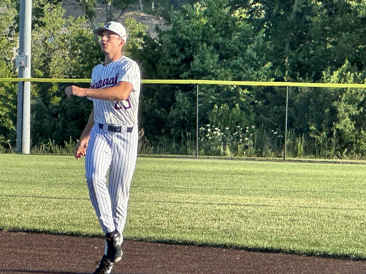 Micah Smith -‘26 uncommitted RHP/CINF-prepares himself in his own thoughts for his start this morning.  8am Creekside Field 3. <a href="/naturalbaseball/">Natural Baseball Academy</a>