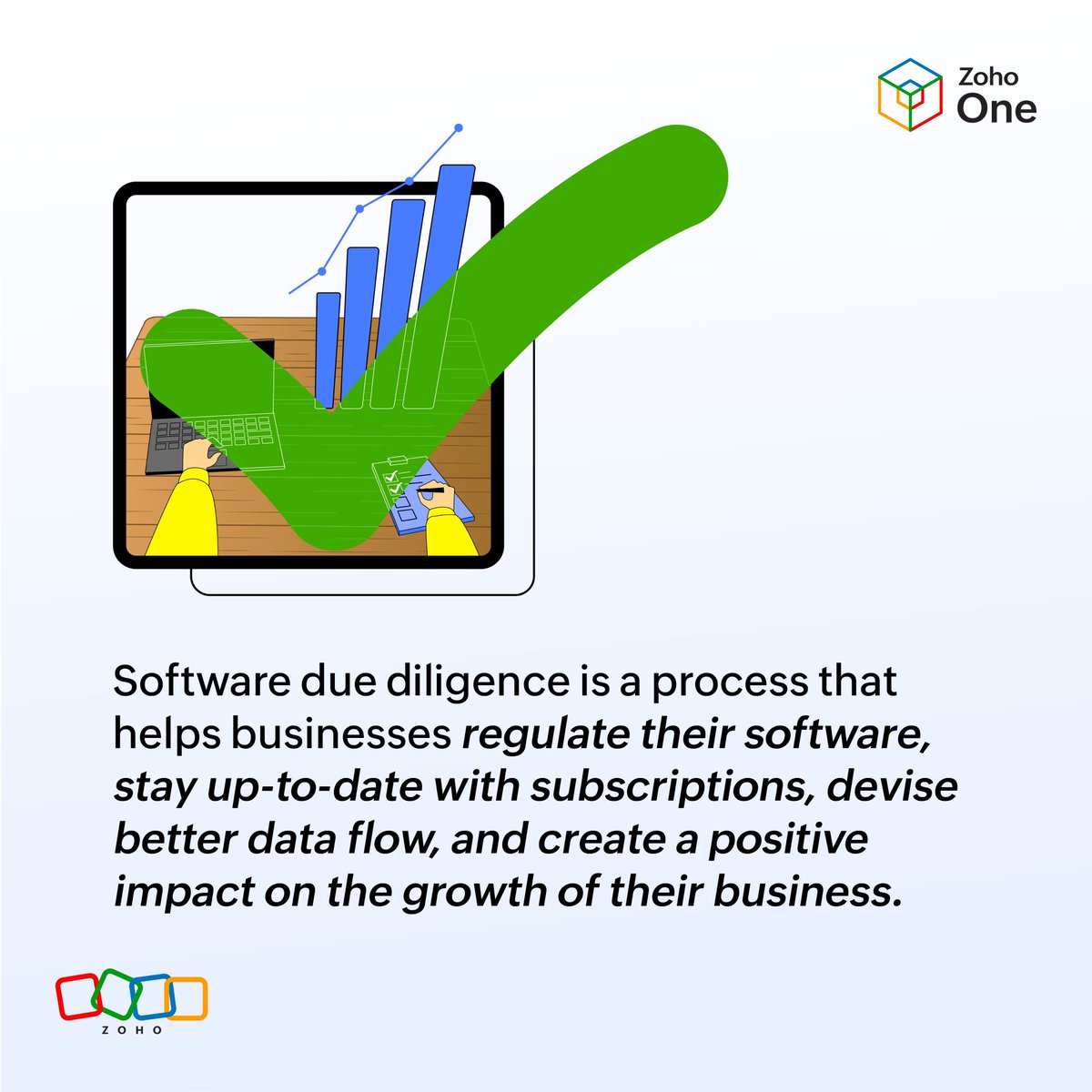 ZohoOne's tweet photo. Software due diligence today 🔎 for a safer, up-to-date, and bug free software experience tomorrow 🛡️💪
Learn more 👇
https://t.co/MhMBGnZrvI
#SoftwareDueDiligence #SoftwareSubscriptions #ImpactfulGrowth #Investments #Audit #SoftwareAudits https://t.co/HTQktjfA8Y
