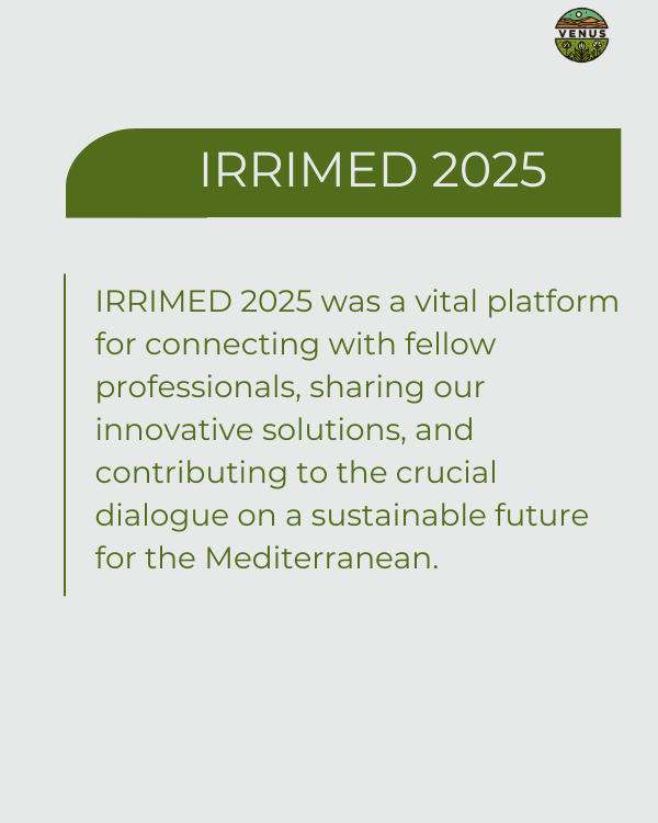 venusproject_pr's tweet photo. What a week at #IRRIMED2025 in Tunisia! 🇹🇳 Our partner INGREF represented the #VENUSproject, showcasing our work on converting marginal lands into sustainable agroecosystems using low-water demanding species.

#Irrigation #Mediterranean #Innovation #INGREF https://t.co/MWBPnXPFr9