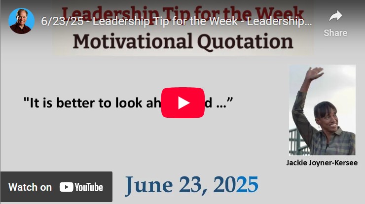 LeadExcel's tweet image. &quot;It is better to look ahead and prepare than to look back and regret.&quot;
— Jackie Joyner-Kersee

▶️ Watch this week’s Leadership Tip from Greg L. Thomas and learn how to stop replaying regrets—and start creating your future today.

🔗 vist.ly/3n7ugyv