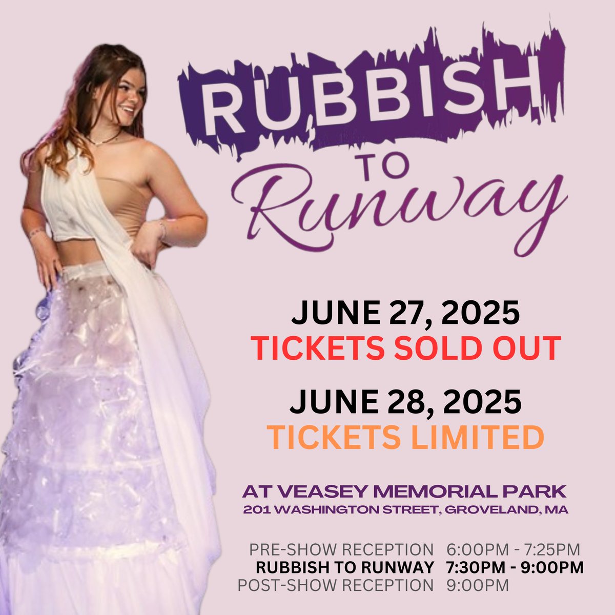 The R2R Fashion Show returns to Veasey Memorial Park this weekend and features designers who make dresses out of unusual materials!

Tomorrow's show is sold out but visit our website at pentucketarts.org for more information or to check on ticket availability for Saturday!