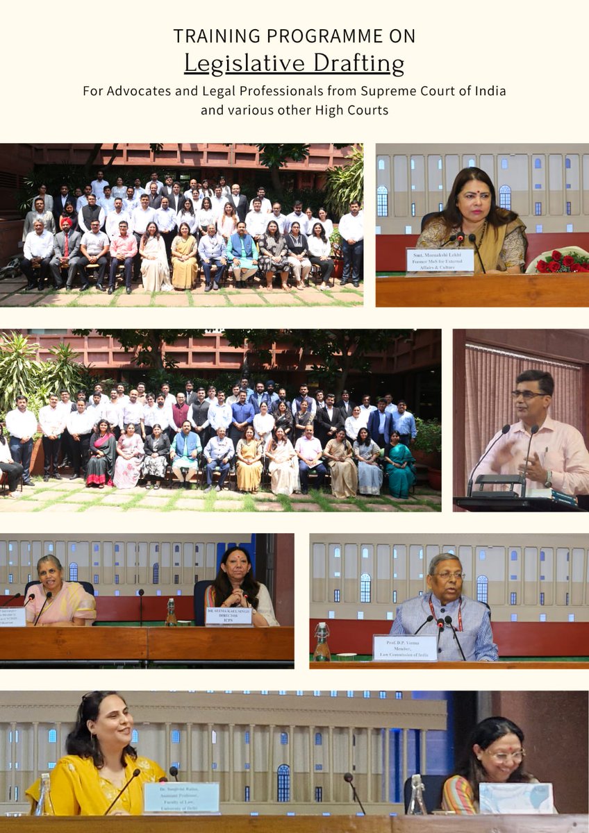 icps_newdelhi's tweet photo. Day 1 of Legislative Training Program conducted by ICPS for Advocates from Hon'ble Supreme Court of India and Various other High Courts. An Insightful inaugural address by @M_Lekhi ma'am set the tone high for training program. https://t.co/ovM7I8U4JN