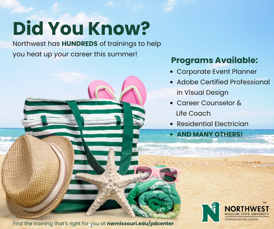 Northwest-KC (@nwmostate_kc) on Twitter photo Heat up your career this summer with a training from Northwest. To view a full list of trainings that Northwest offers, visit bit.ly/3QjRxqa. Heat up your career this summer with a training from Northwest. To view a full list of trainings that Northwest offers, visit bit.ly/3QjRxqa.