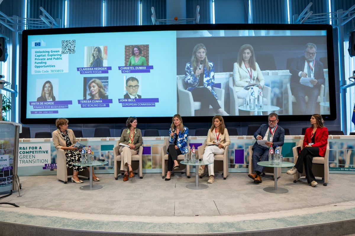 OurMissionOcean's tweet image. Research and Innovation (R&amp;amp;I) is driving Europe’s green transition - and blue solutions play an important role! 💧💡Missed the ‘R&amp;amp;I for a Competitive Green Transition’ event? Catch up on the key takeaways 👉 tinyurl.com/3e7spdkf

@Cinea_EU @EUScienceInnov @EU_MARE @EU_ENV…