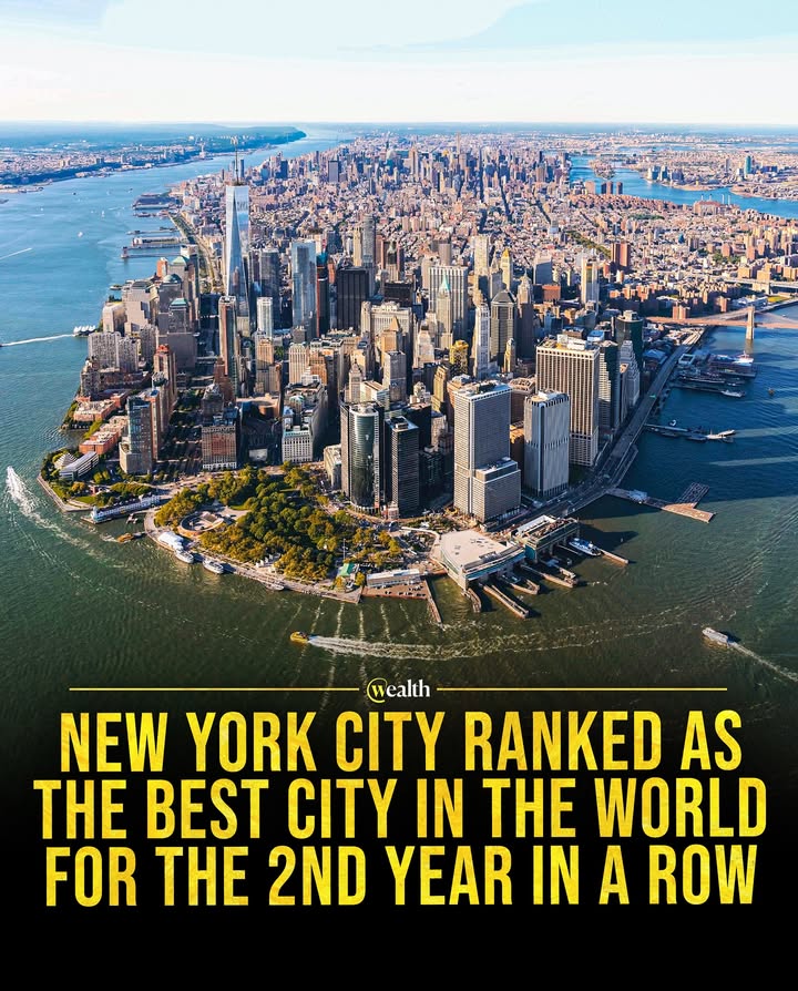 LegitiReporter's tweet photo. The Big Apple just tightened its grip on the world crown ๐ฝ
New York City kept its crown on the 2025 Oxford Economics Global Cities Index, earning a perfect score of 100 for the second straight year.
New
#NewYorkCity #GlobalCity #NYC #TopRank #UrbanPower #CityIndex https://t.co/9Tt6wwN6He