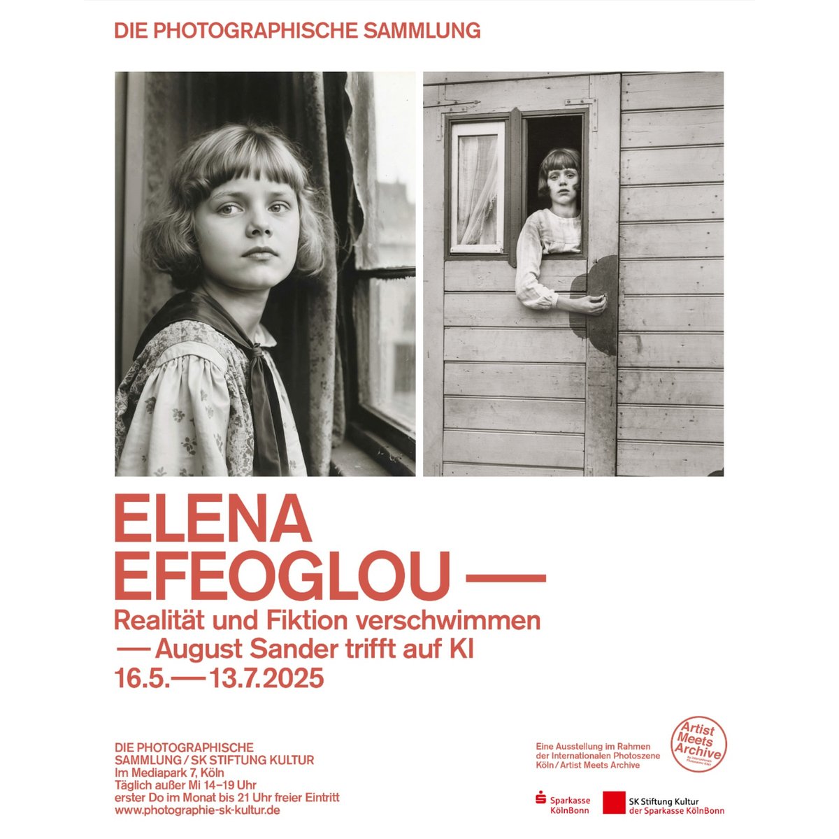 Ausstellung 𝗘𝗹𝗲𝗻𝗮 𝗘𝗳𝗲𝗼𝗴𝗹𝗼𝘂:  Realität und Fiktion verschwimmen – August Sander trifft auf KI 
📍 SK Stiftung Kultur, Im Mediapark 7, Köln 
🕗 Bis 13. Juli 2025
💶 Eintritt: 7,50€/4,50€
#griechenland #kunst #in #köln #entdecken #ελλάδα #ελληνική #τέχνη #κολωνία