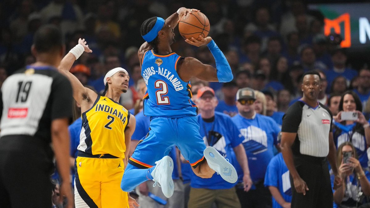 🏀 BALONCESTO - #NBAFinals 2025 Game 7: 

Los Oklahoma City Thunder de Shai Gilgeous-Alexander entran definitivamente en la 🏆 historia de la liga

#YesCers #ThunderUp

📝historiadeportiva.com/2025/06/nba-fi…