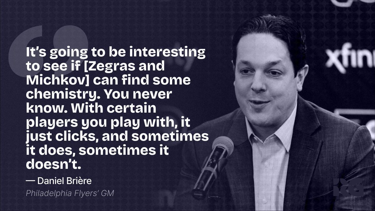 EXCLUSIVE: Danny Brière on the Flyers’ next chapter:

▪️ Why they traded for Zegras
▪️ Michkov’s fit under Tocchet
▪️ Center depth

Read the full interview via <a href="/AndrewKnollNHL/">Andrew Knoll</a>: rg.org/news/hockey/da…