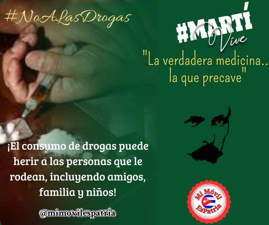Buenos días🌞 #Cuba❗

Programas de prevención pueden prevenir o reducir el consumo de drogas. #ContraLasDrogasSeGana

#FinanzasyPrecios