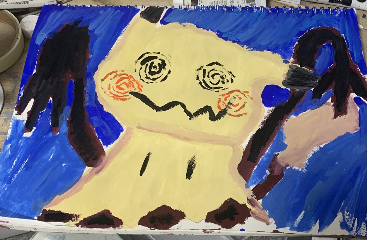 ミミッキュ描けた