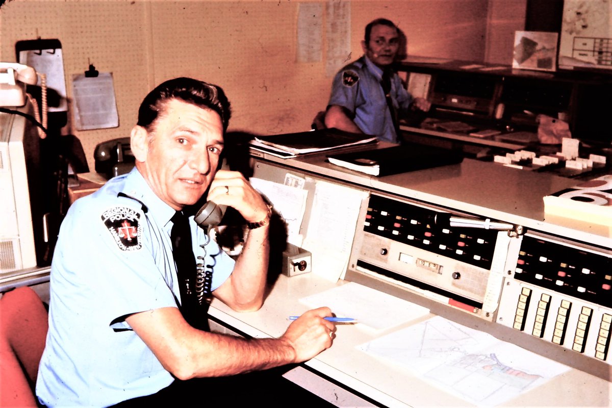 HPS_Museum's tweet photo. Mid 1970’s Radio Room at Old Central. #HPSArchives #PoliceHistory #HamOnt #HamOntHistory #HPSHistory #HPSMuseum https://t.co/L9oXP8PoKg