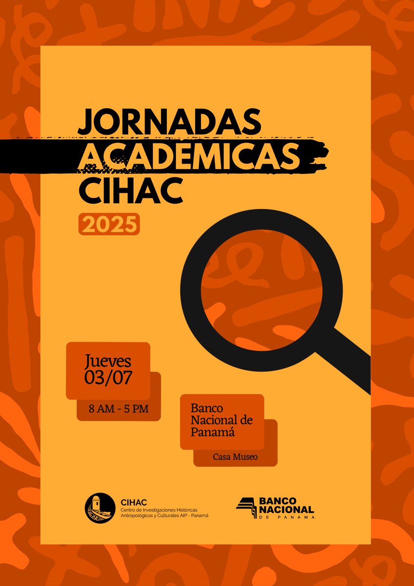 cihac_aip's tweet photo. El CIHAC abre un nuevo espacio académico para la presentación y discusión de avances y resultados de investigación en Panamá! 
Tendremos 15 jóvenes investigadores que trabajan en arqueología, antropología, historia, patrimonio y etología, buscando consolidar un ecosistema científico especializado. 
La cita es a las 8:00 a.m. para registro al llegar, entrada libre, en la Casa Museo del @banconalpa Calle 34 Este, a tres calles de la Estación Lotería del Metro. ¡Los Esperamos! #panama #pty #historia #antropología #cultura #ciencia #investigación @MiCulturaPma @CienciaPTY