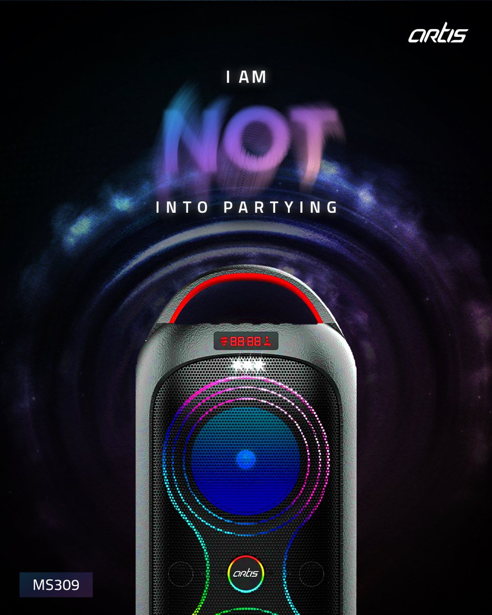 Artis_Store's tweet photo. I’m not into partying - said no one with Artis party speakers 🎵
 
#Artis #SoundsBetter #PartySpeakers ##MS309 #Party #Music #Vibes https://t.co/xvQrvg2N90