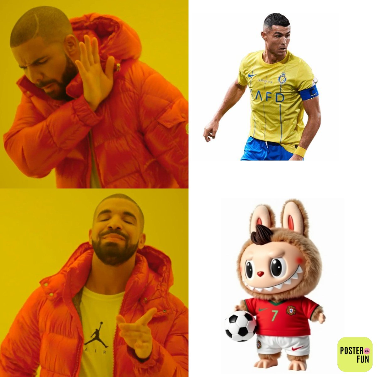 AwulDhe's tweet photo. SIUUU meets Labubu πβ½
I fused Cristiano Ronaldo with Labubuβnow heβs ready to break the internet π€π₯
#LabubuLegend @Posterdotfun @TheBlockBookapp
https://t.co/I0dy99svXc https://t.co/1xYPJtr77G