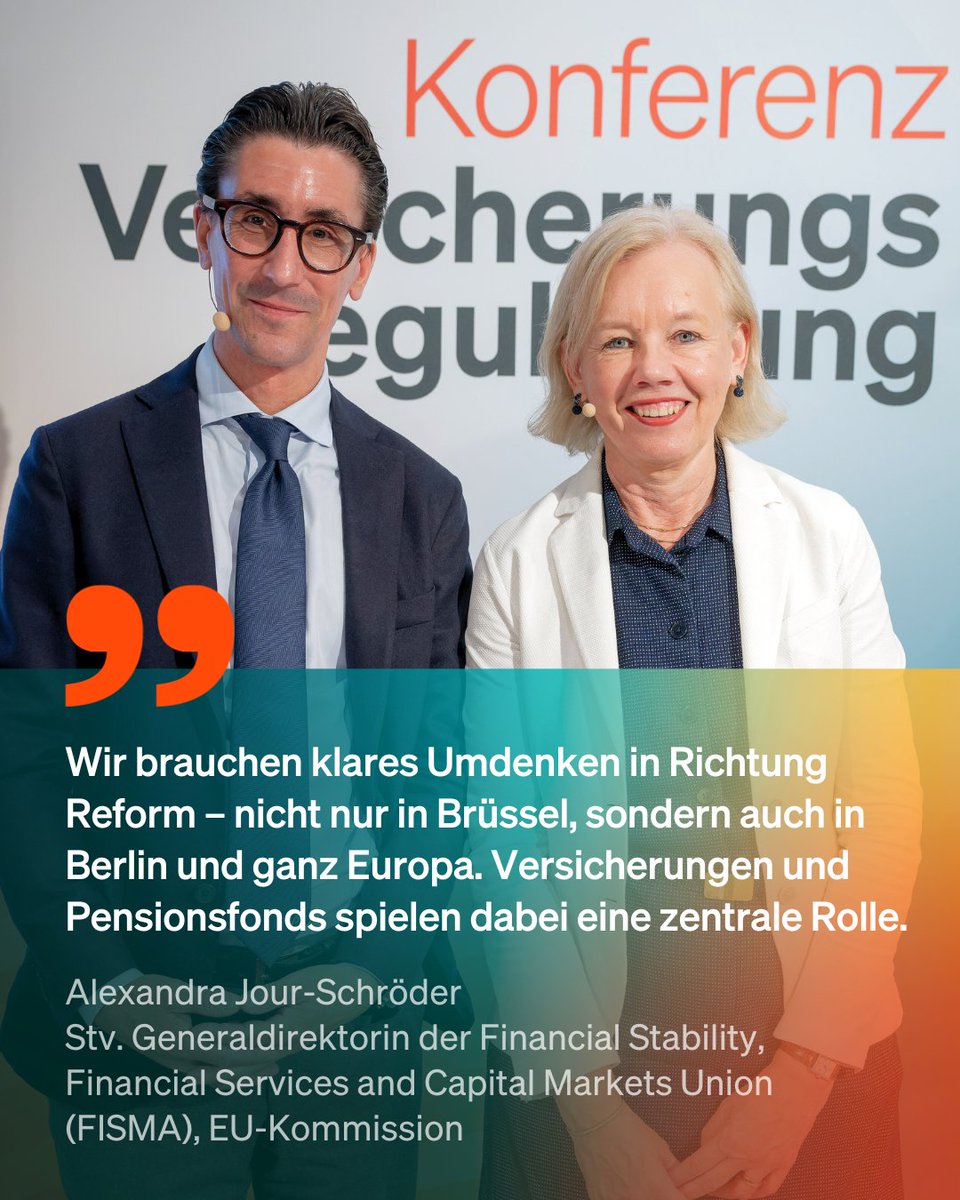 Im Gespräch mit Götz Treber erläutert Alexandra Jour-Schroeder, welche Maßnahmen die EU-Kommission für stärkere Kapitalmärkte plant. Bei der privaten Altersvorsorge sieht sie in den Mitgliedsstaaten klaren Bedarf für neue Ansätze. #VersReg25